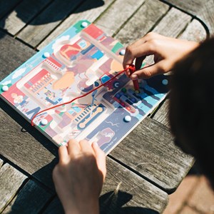 Puzzle de labyrinthe de construction