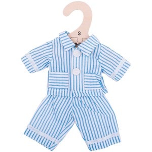 Pyjama bleu - poupée douce 28cm