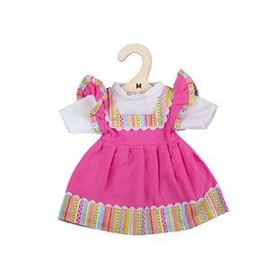 Robe rose pour poupée douce 34 cm