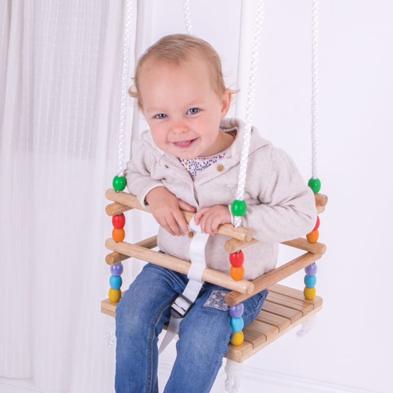 Balançoire berceau en bois (Bigjigs Toys) - Image 3