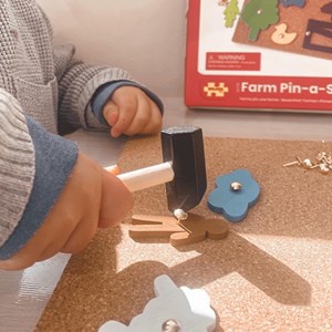 Jouet en forme d'épingle - ferme