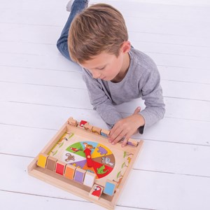 Jeu de briseur de code en bois