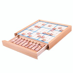 Jeu de sudoku en bois
