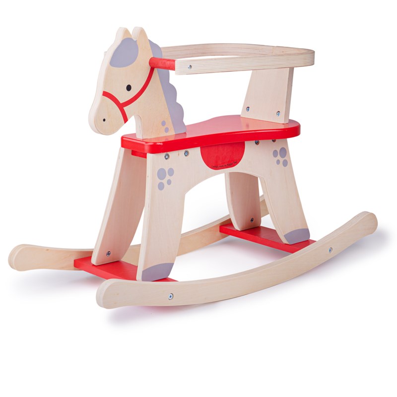 Bigjigs Toys - Cheval à bascule en bois classique