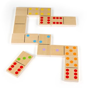 Jeu de dominos géants en bois