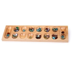 Jeu mancala en bois