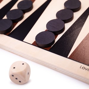 Jeu de backgammon en bois