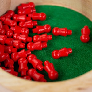Mini jeu de solitaire en bois