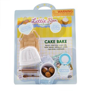 Lottie dolls poupée de cuisson de gâteau