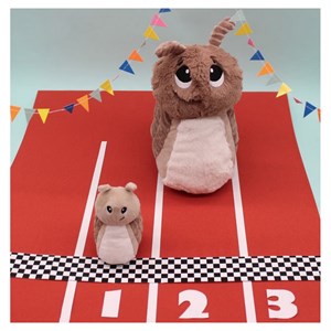 Peluche escargot speedou maman et bébé