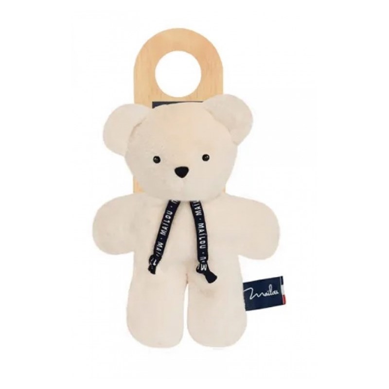 Doudou dorlotin ours ivoire