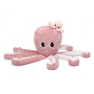 Ptipotos pieuvre maman et bebe rose