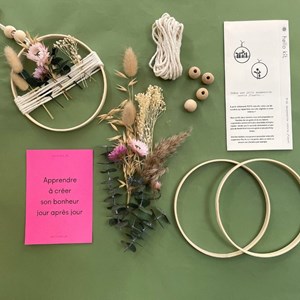 Cercles fleuris à créer- kit diy