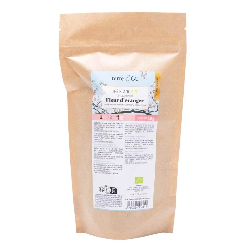 Recharge thé blanc bio fleur d'oranger