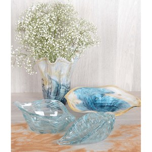 Coupelle océan coquillage bleue