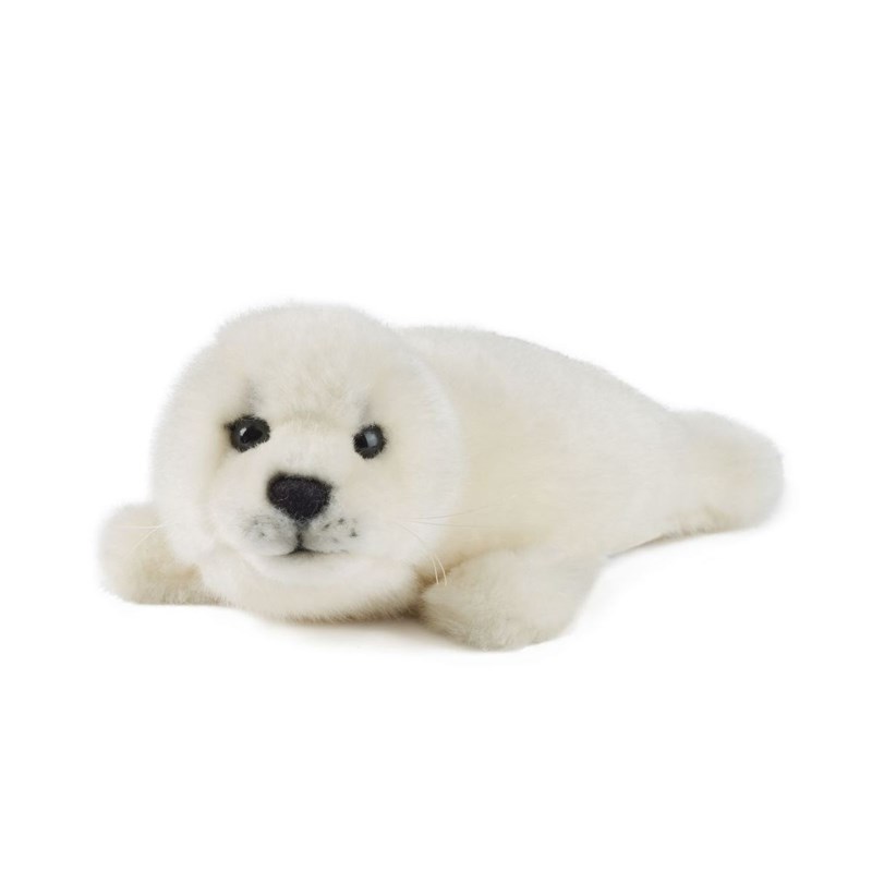 Peluche phoque gris 35 cm