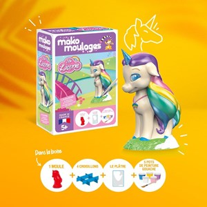 Coffret moulage ma licorne arc-en-ciel