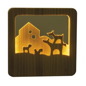 Veilleuse en bois musiciens de brême