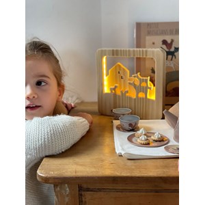 Veilleuse en bois musiciens de brême