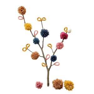 Kit de laine - pompons et tricotin