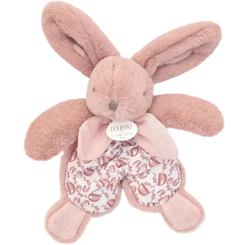 Doudou lapin rose 18 cm (Mù) - Couverture