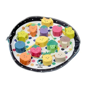 Perles en bois tutti frutti