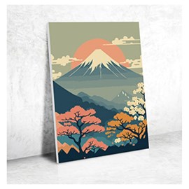 Peinture au numero 30x40cm mont fuji