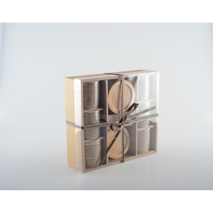Tasses et sous tasses cancún - lot de 6