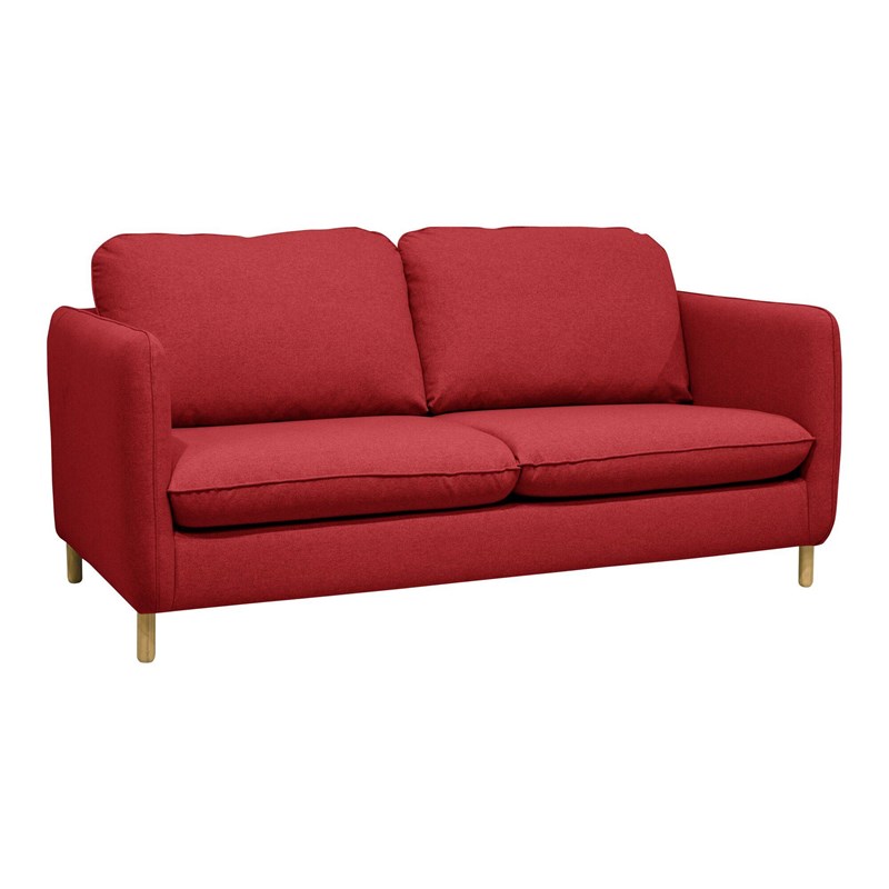 Camif - Canapé tissu portimo rouge