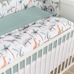 Ensemble couette oreiller enfant safari