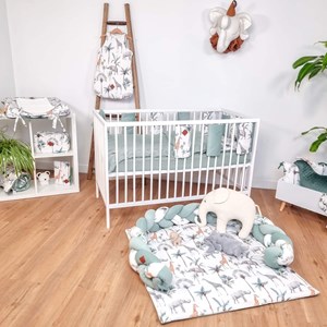 Ensemble couette oreiller enfant safari