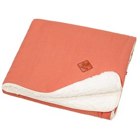 Couverture gaze coton sherpa jeanne