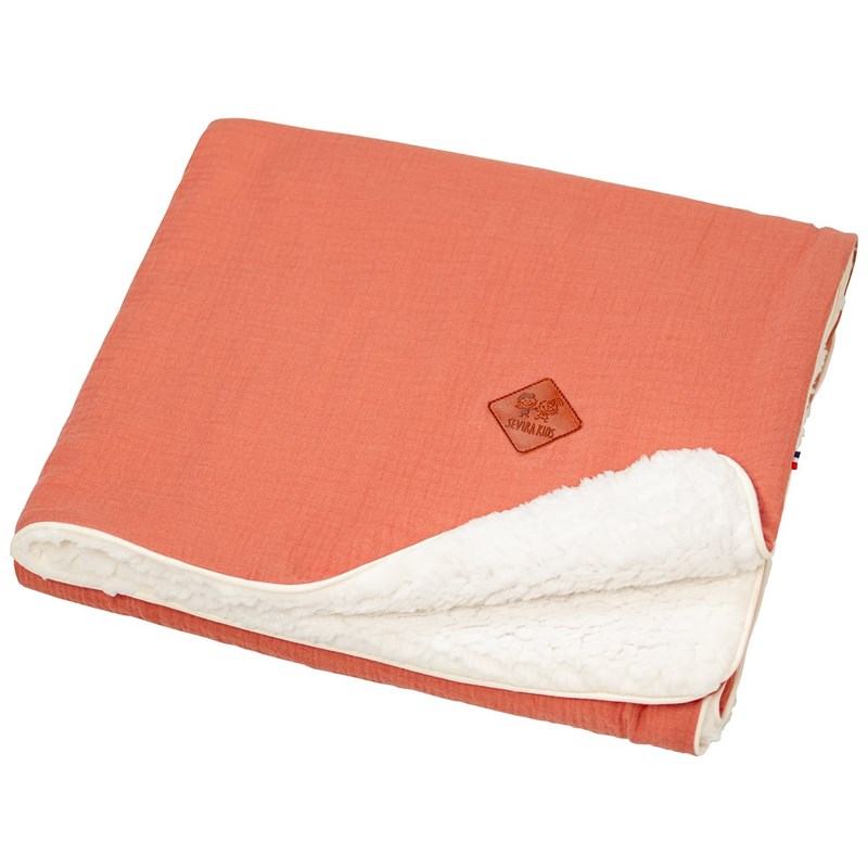 Couverture gaze de coton et sherpa