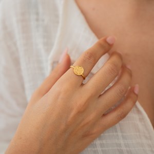 Bague réglable astro doré  - bélier