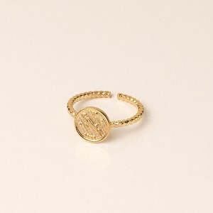 Bague réglable astro doré  - bélier