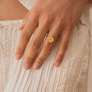 Bague réglable astro doré  - taureau