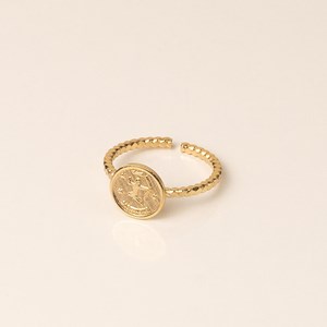 Bague réglable astro doré  - sagittaire