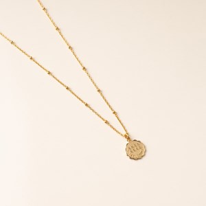 Collier signe astro doré  - verseau