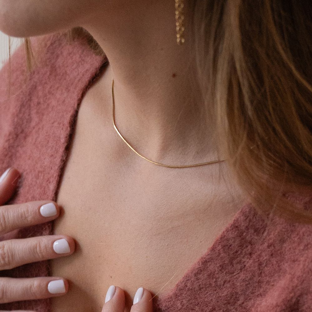 Collier Chaîne Dorée Réglable - Garanti Sans Nickel - Neuf Avec étiquettes