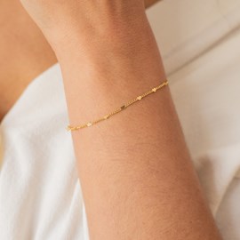 Bracelet doré - chaine petits coeurs