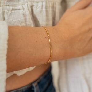 Bracelet doré - chaine serpent