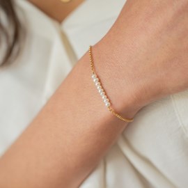 Bracelet doré - perles