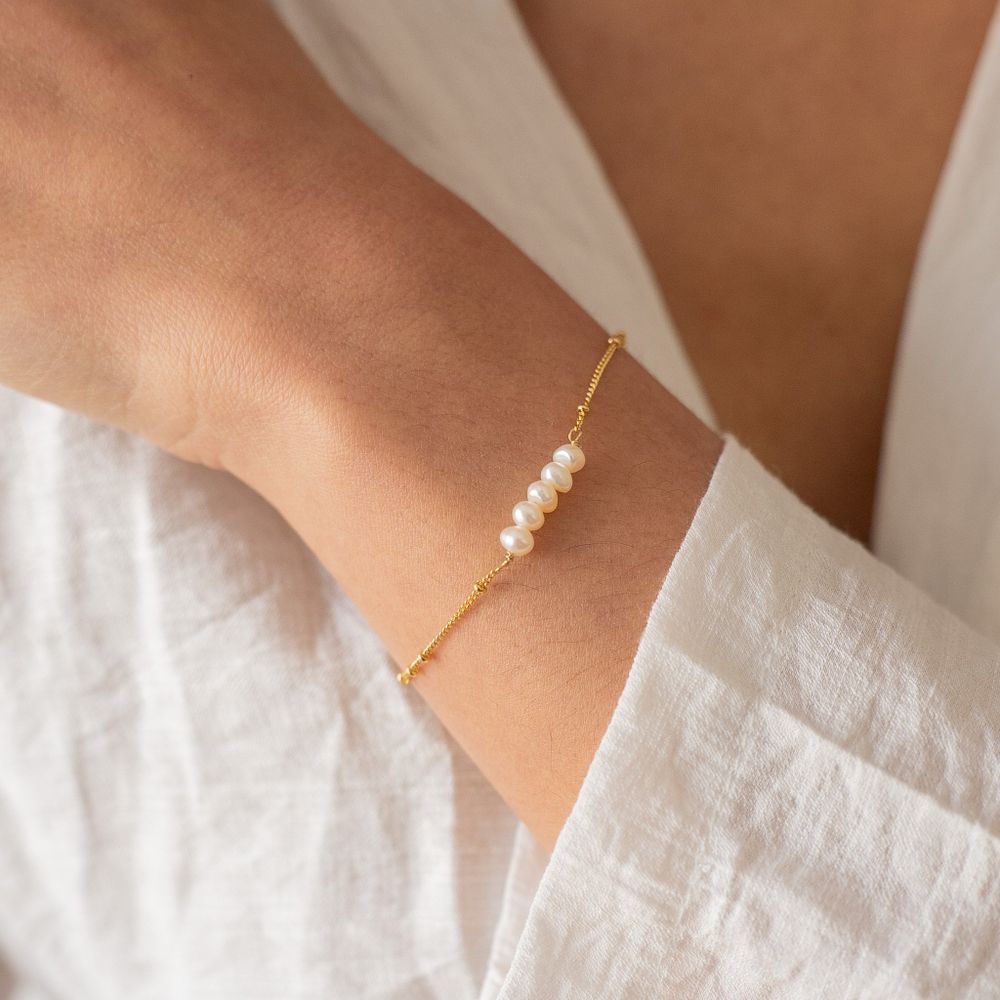 Bracelet Acier Doré Motif Rectangle Strass Réglable 16 à 19cm