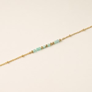 Bracelet message bleu - je t'aime