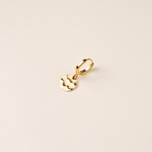 Créole dorée dormeuse - médaille