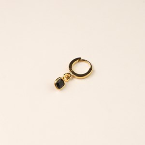 Créole dormeuse à l'unité - onyx