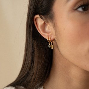 Créole dormeuse à l'unité - onyx