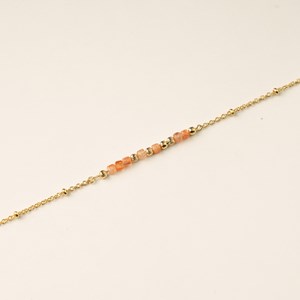 Bracelet message orange - je t'aime