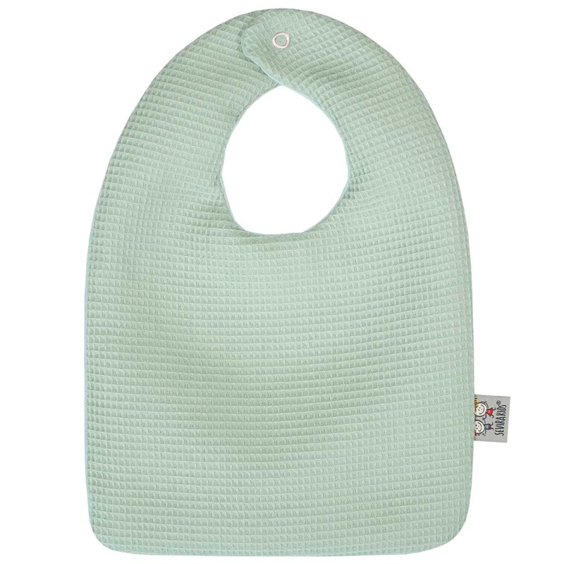 Bavoir+coton+nid+d%27abeille+vert+des+la