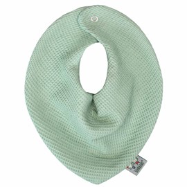 Bavoir bandana nid d'abeille vert dès